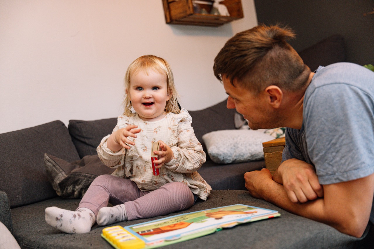 Tidlig interaktion med barn. Foto: Christian Daugaard